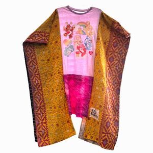 Care Bears Kantha Upcycle Dress One-Size fits S-3X